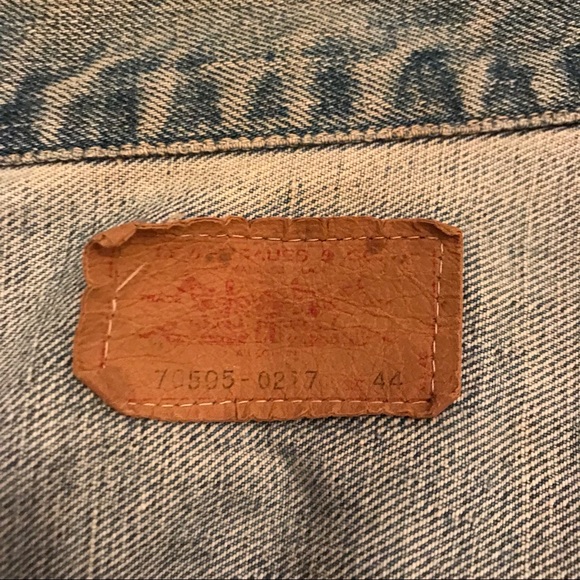 Type 3 Levi’s Trucker Early 80’s Orange Tab Two Pocket 70505 - 0217 Size 44 (L) - Picture 2 of 16